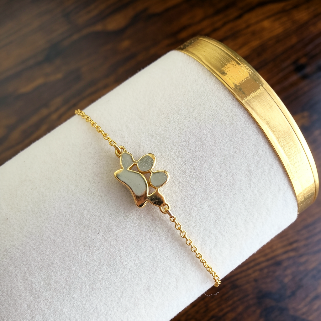 Paw Print Dainty Bracelet